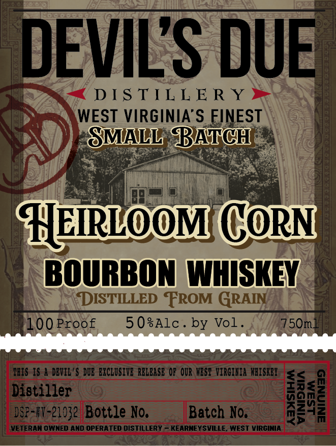 Devil's Due Distillery label