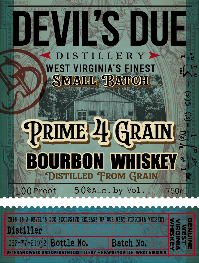 Devil's Due Distillery label