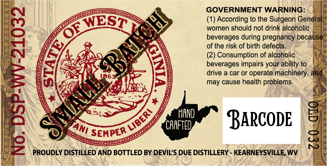 Devil's Due Distillery Wheated Bourbon label image 2