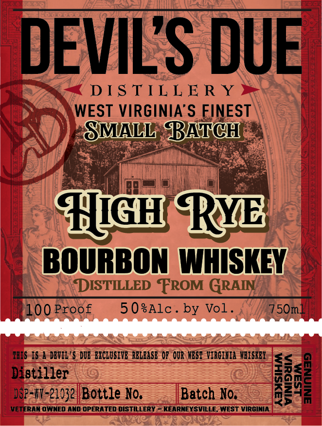 Devil's Due Distillery label
