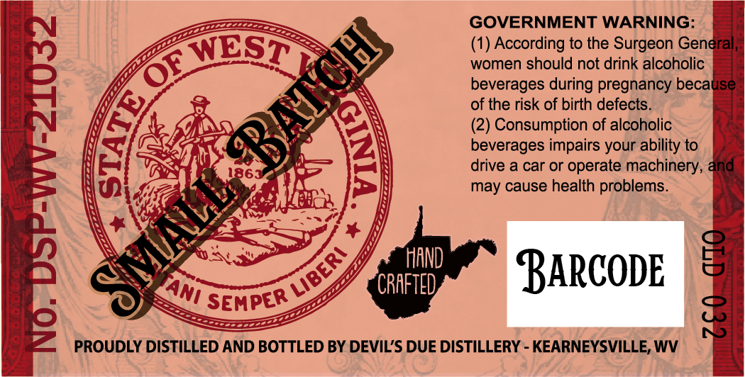 Devil's Due Distillery High Rye Bourbon label image 2