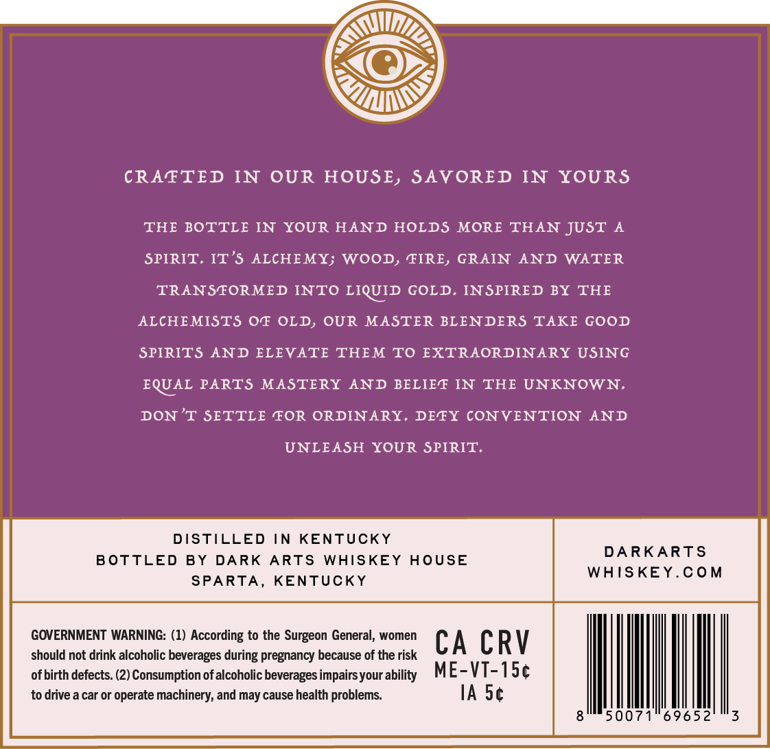 Dark Arts Whiskey House label image 2
