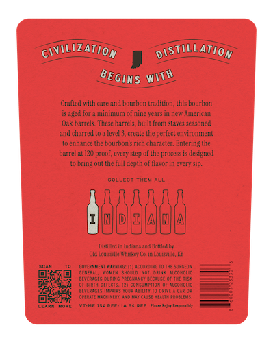 Indiana Series By Old Louisville Whiskey CO. label image 2