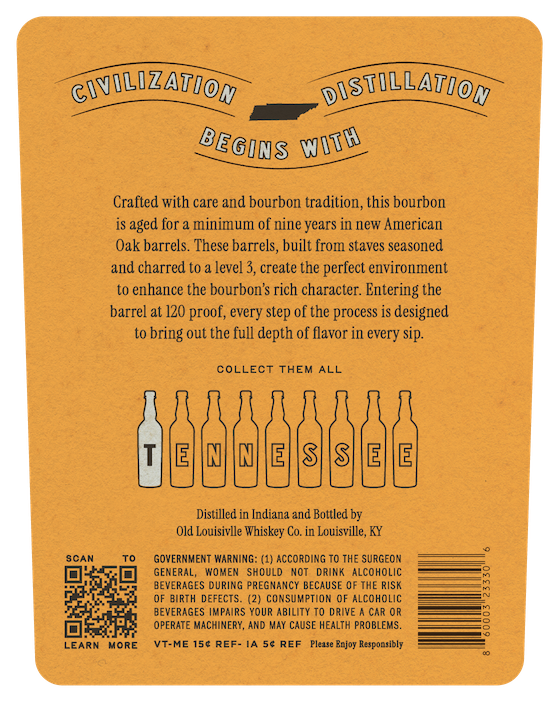 Tennessee Series By Old Louisville Whiskey CO. label image 2