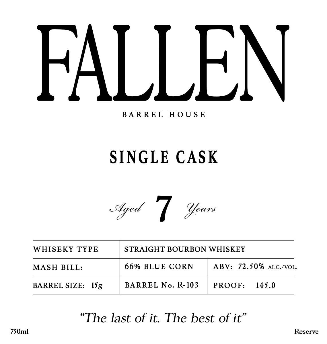 Fallen Barrel House label