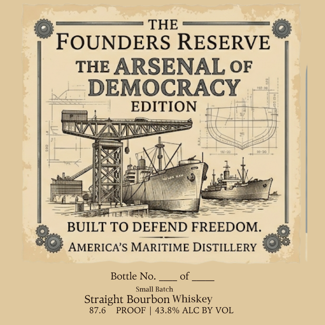 America's Maritime Distillery label