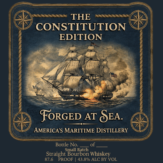 America's Maritime Distillery label