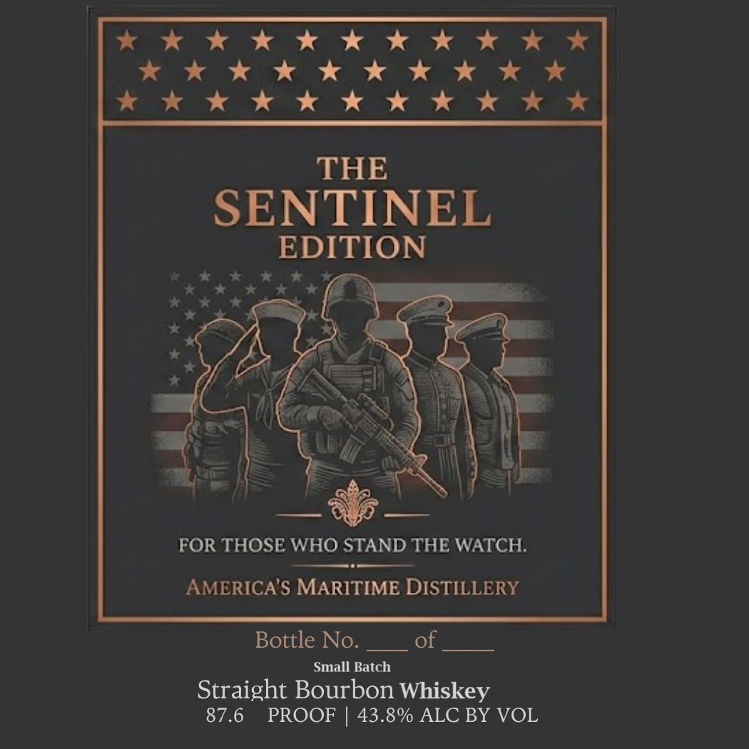 America's Maritime Distillery label