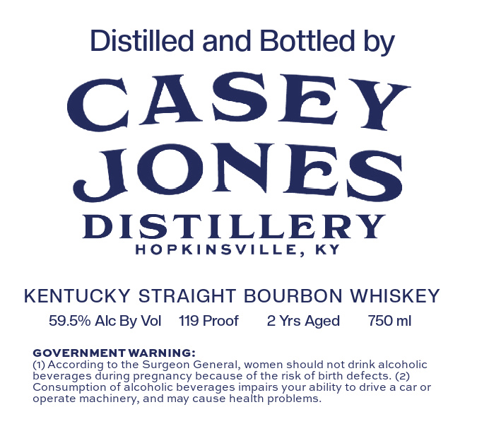 Casey Jones Distillery label image 2