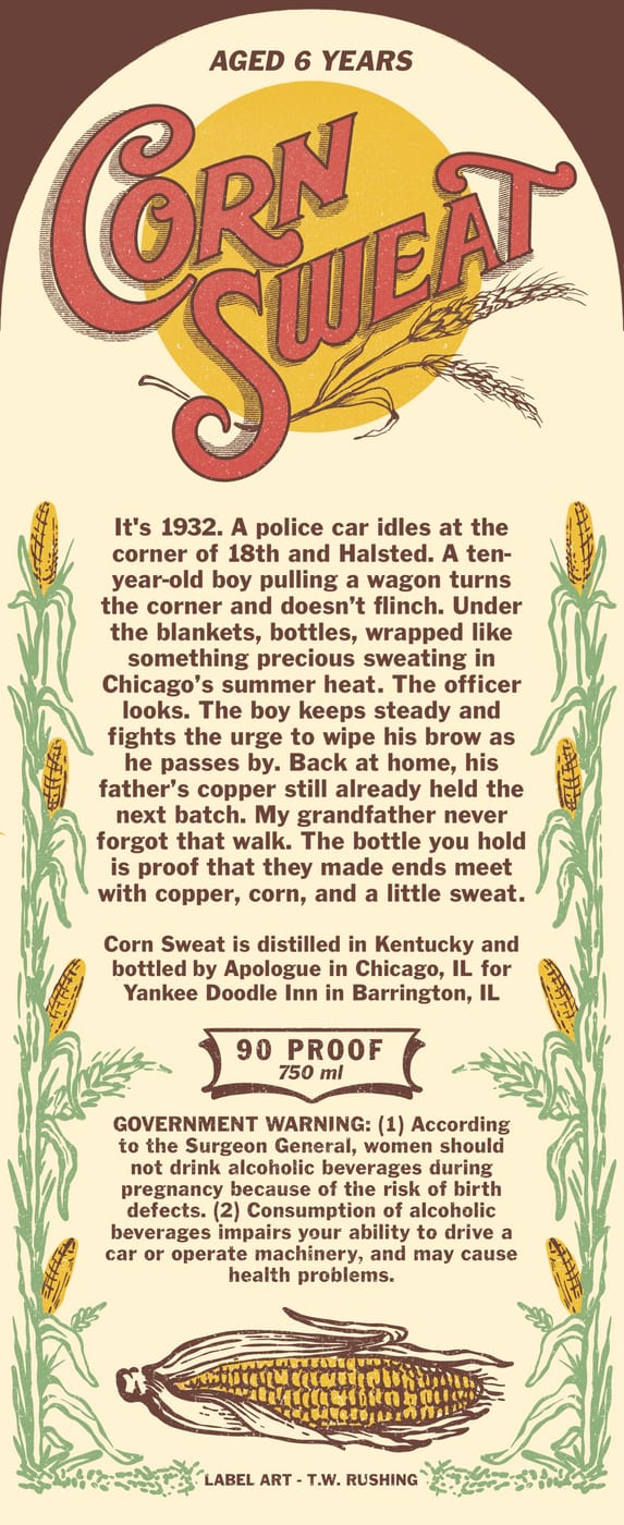 Corn Sweat label image 2
