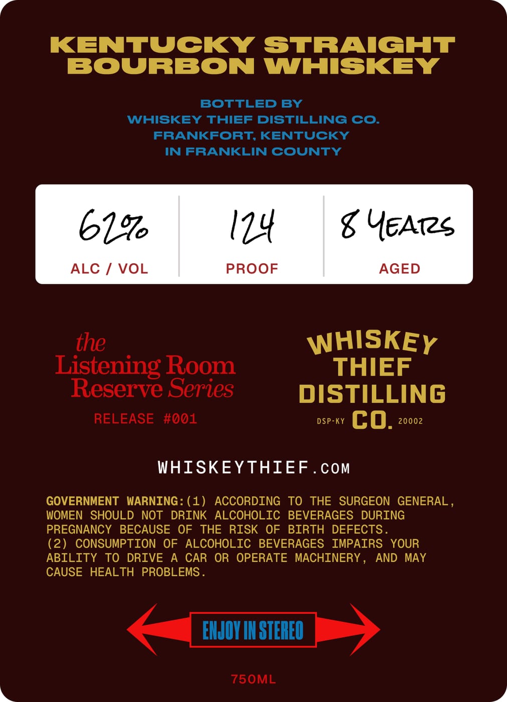 Whiskey Thief Distilling CO. Coletrane And Blanchard label image 2