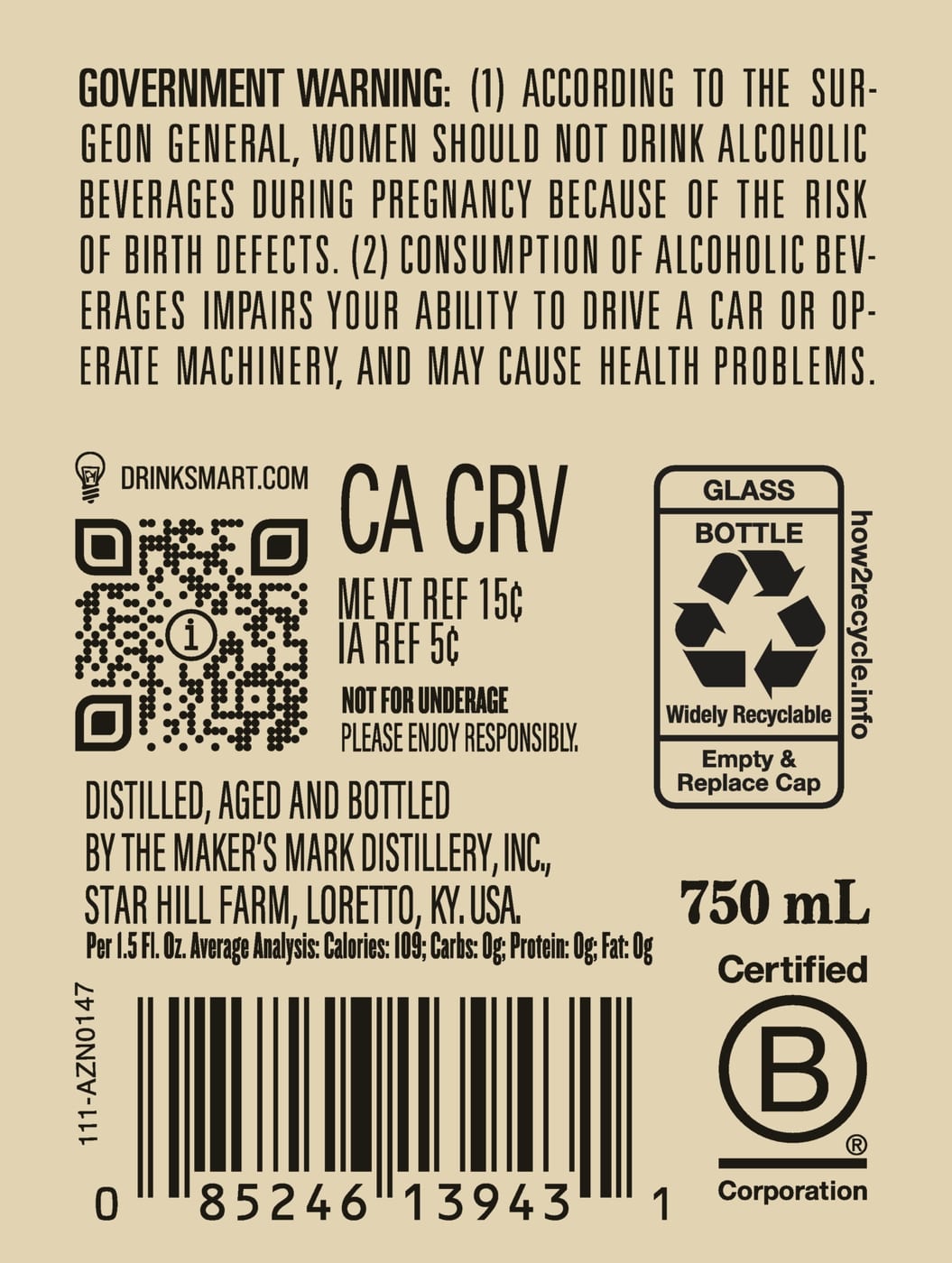 Maker's Mark label image 2