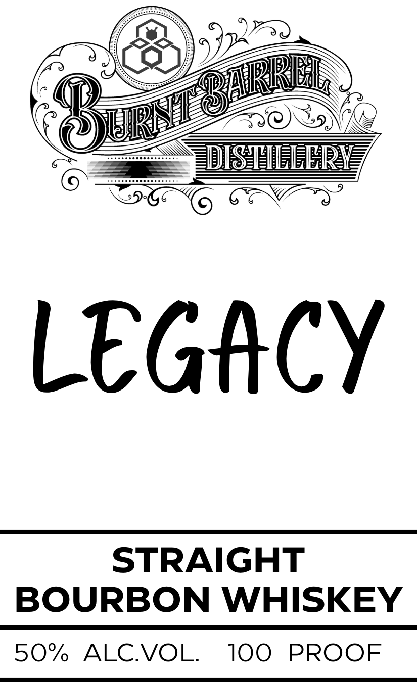 Burnt Barrel Distillery label