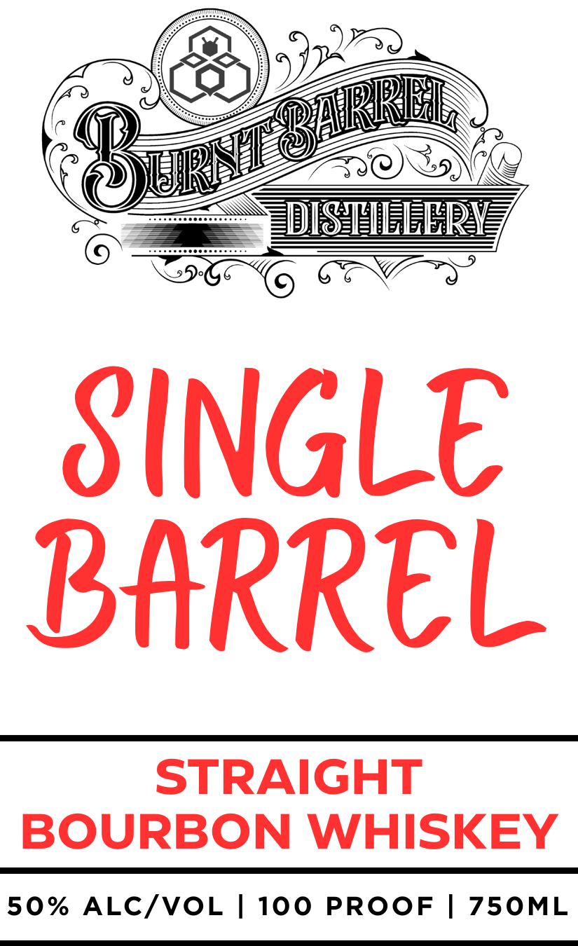 Burnt Barrel Distillery label