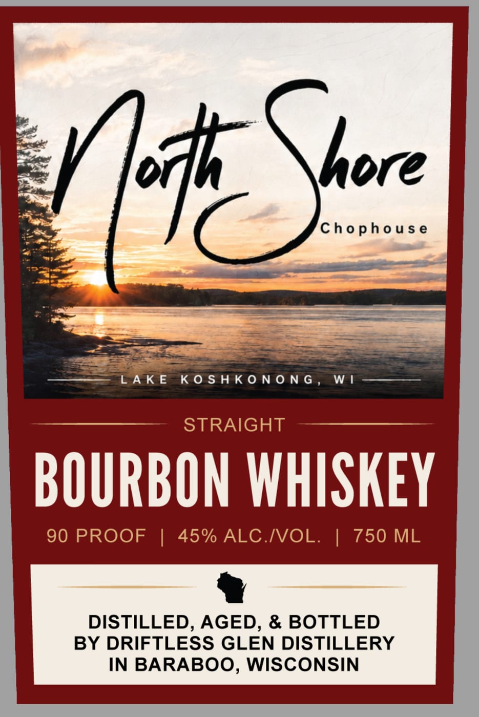 North Shore Chophouse label