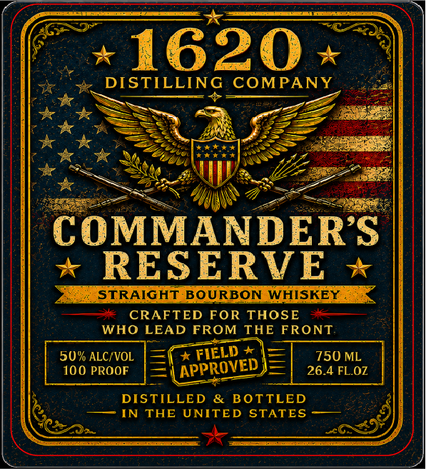 1620 Distilling Company label