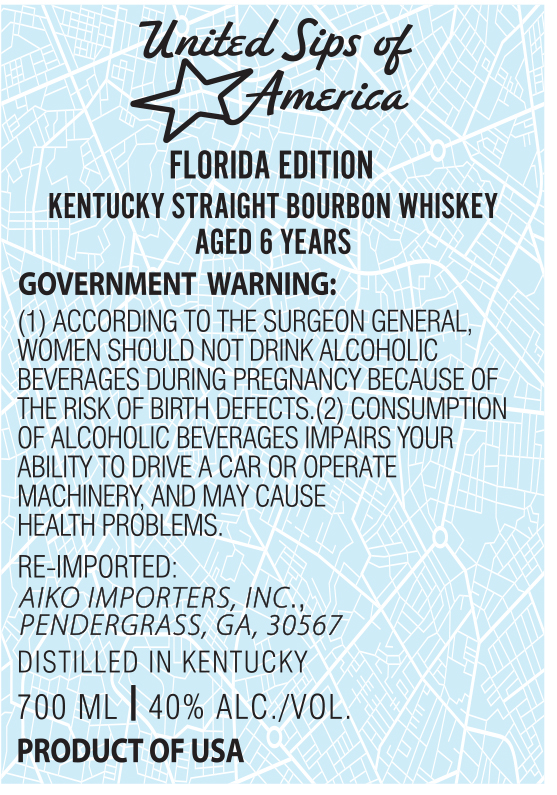 United Sips Of America label