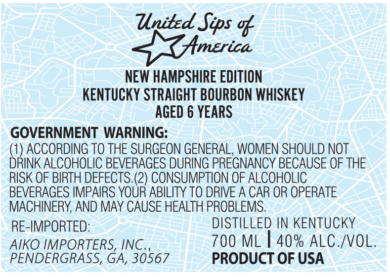 United Sips Of America label
