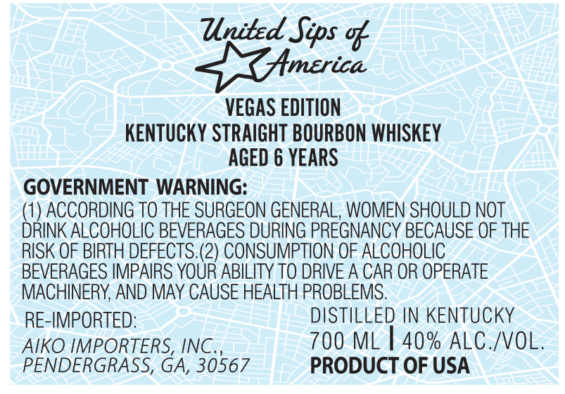 United Sips Of America label