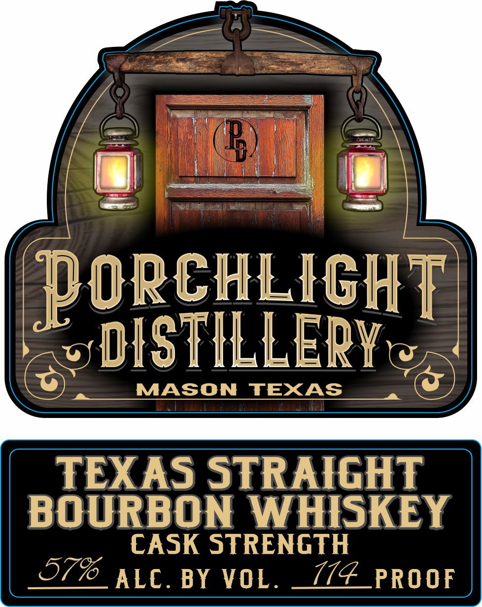 Porchlight Distillery label