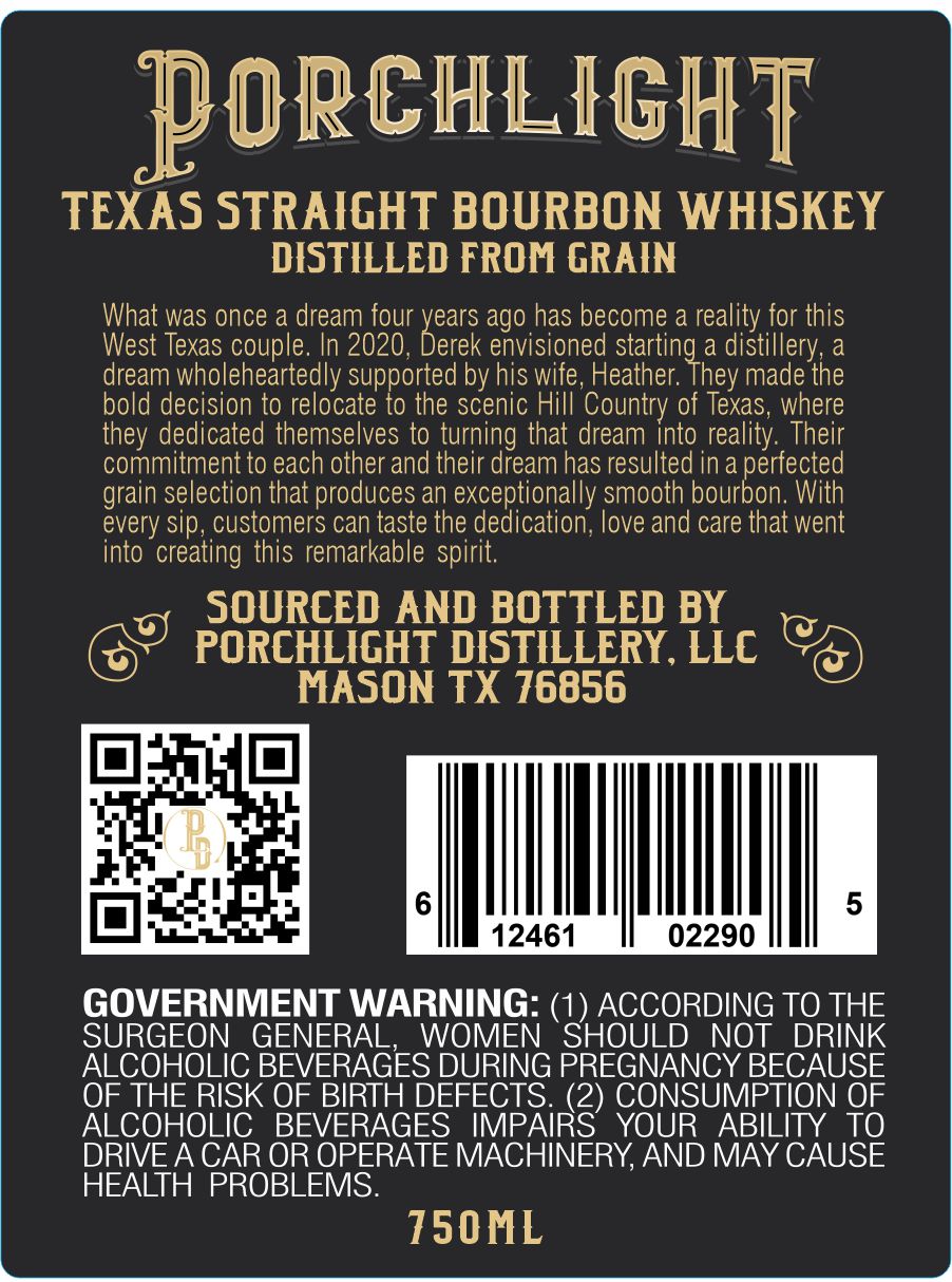 Porchlight Distillery label image 2