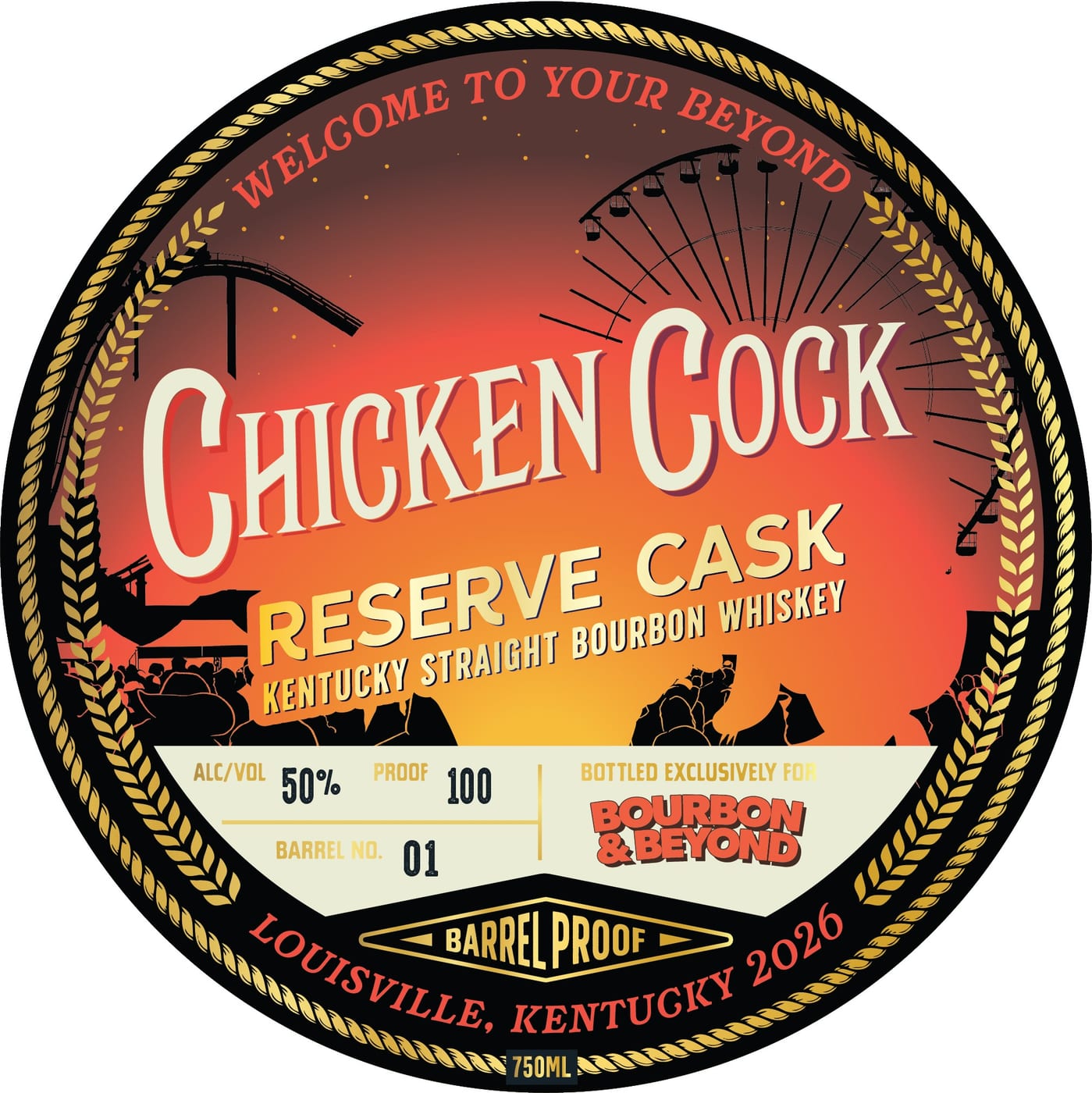 Chicken Cock label