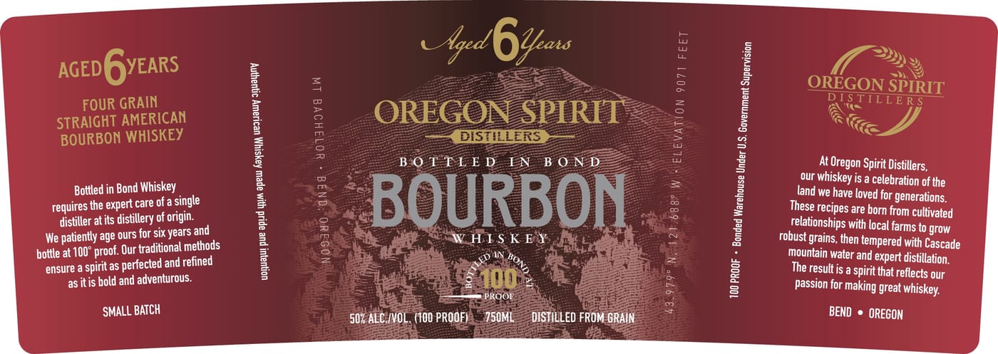 Oregon Spirit Distillers label
