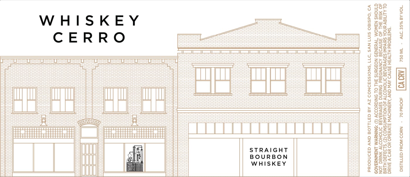 Whiskey Cerro label