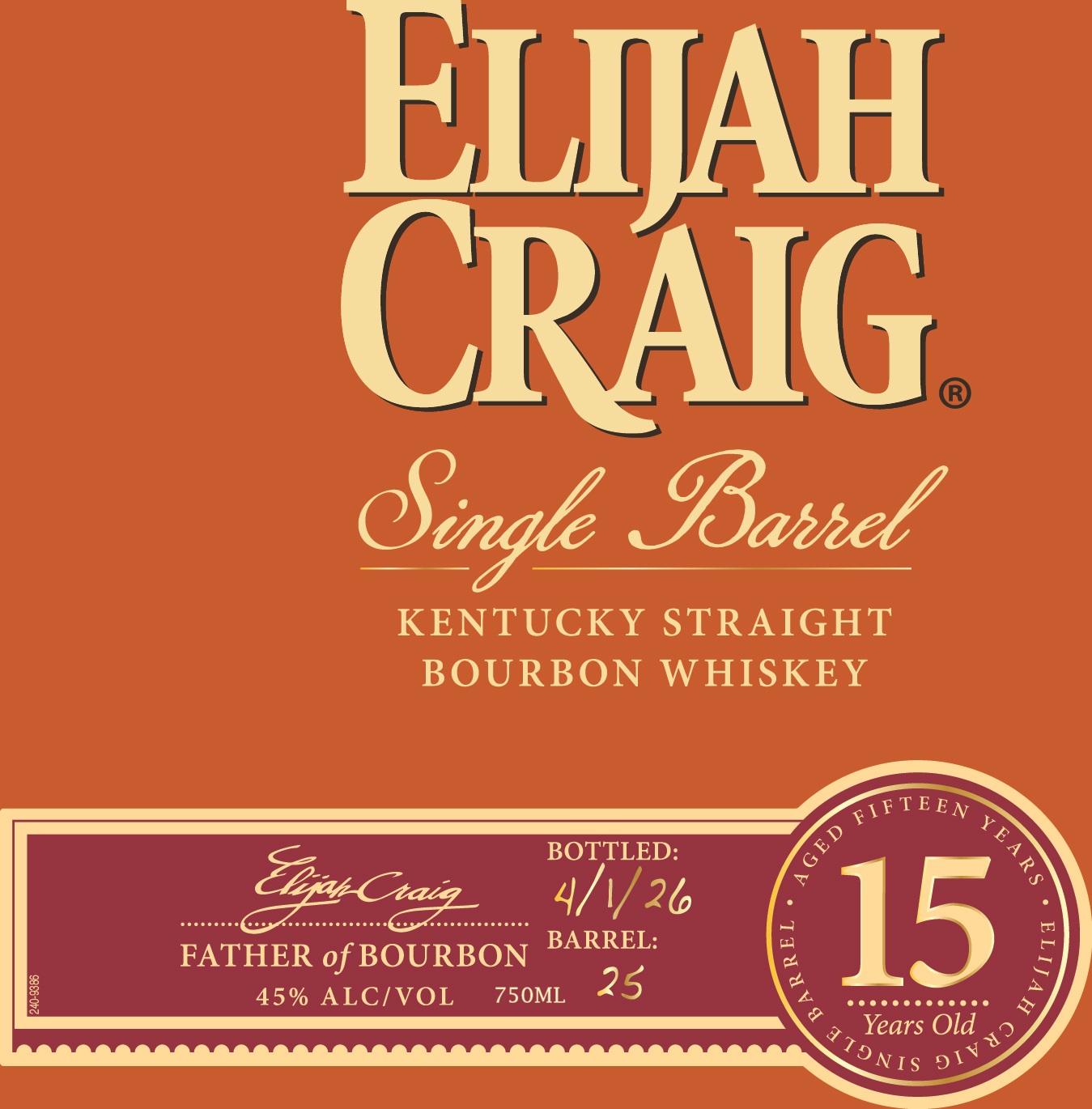 Elijah Craig label