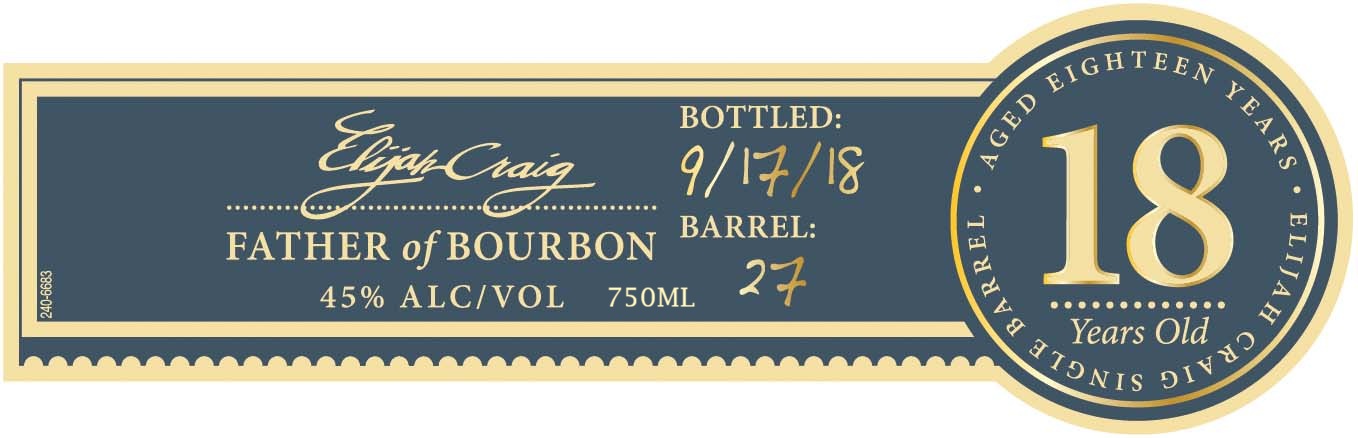 Elijah Craig label
