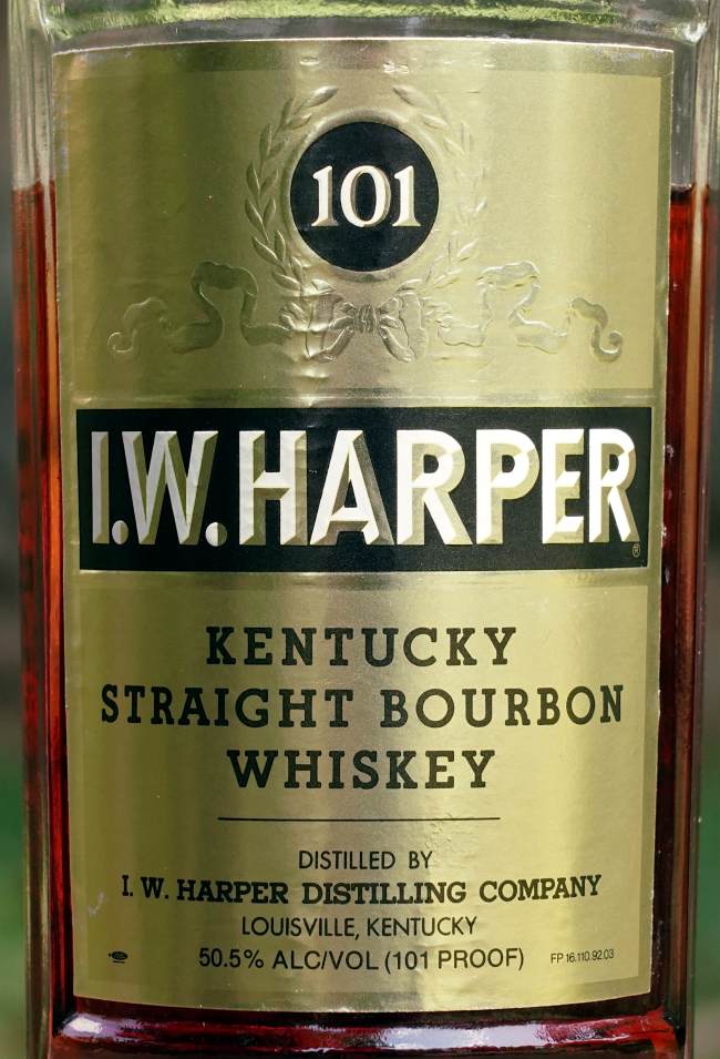 I.w.harper 101 label image 2