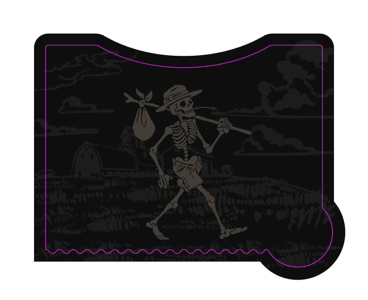Pine Bluffs Distilling 307 Open Range Oated Bourbon label image 3