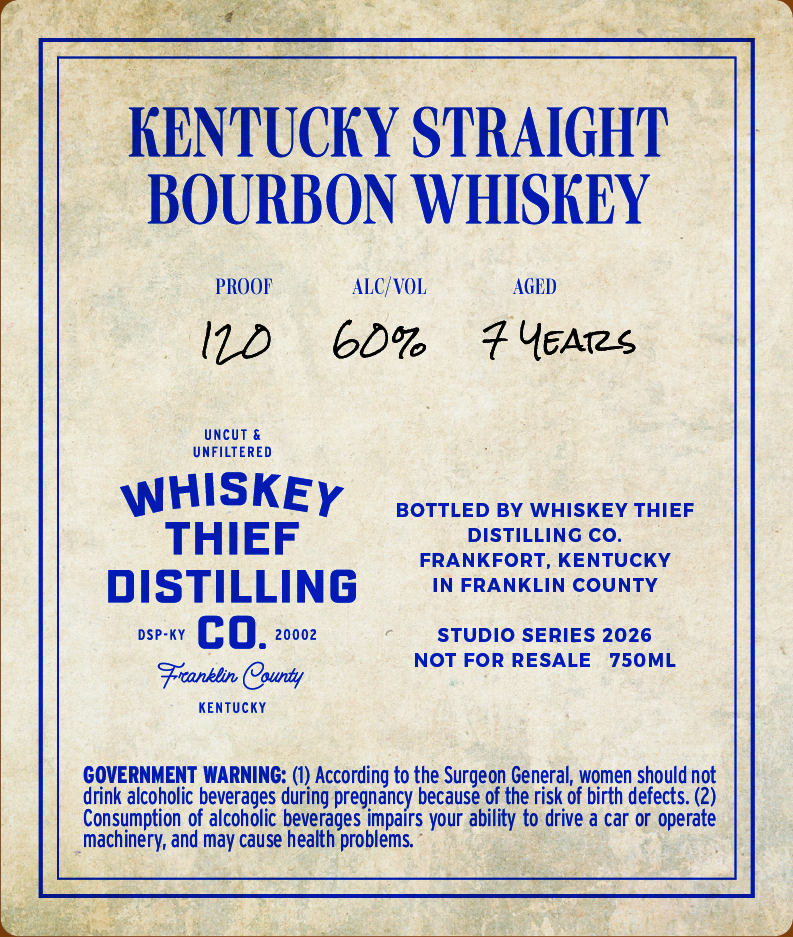 Whiskey Thief Distilling CO. Daubitz Farms Reserve - Cask Strength label image 2