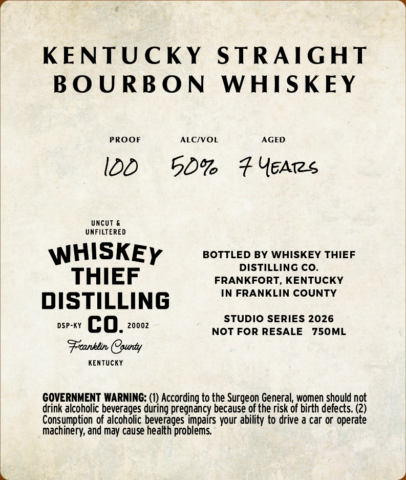 Whiskey Thief Distilling CO. label image 2