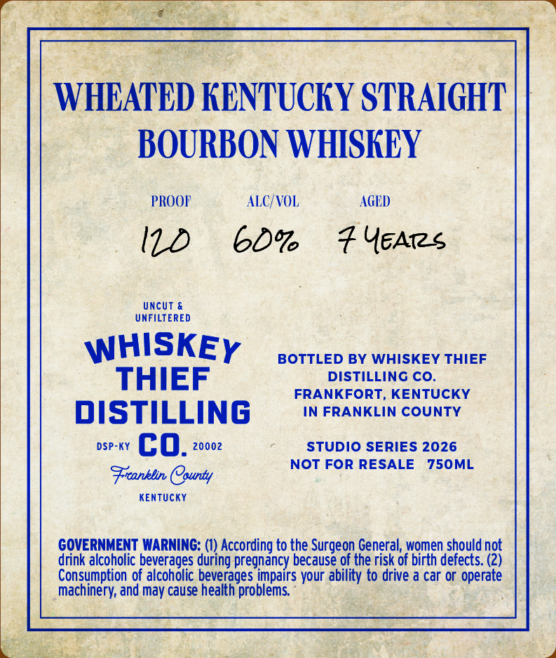 Whiskey Thief Distilling CO Daubitz Farms Reserve - Cask Strength Wheated label image 2