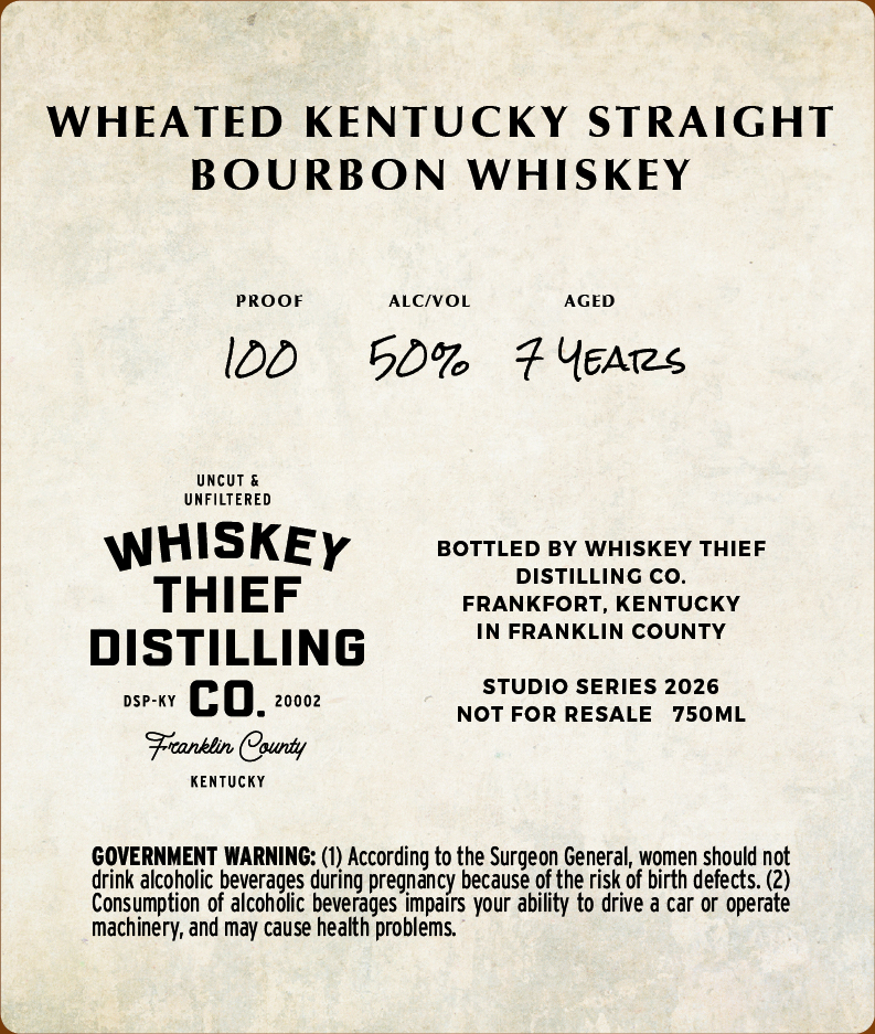 Whiskey Thief Distilling CO Daubitz Farms Reserve - Harry And Maren Wheated label image 2