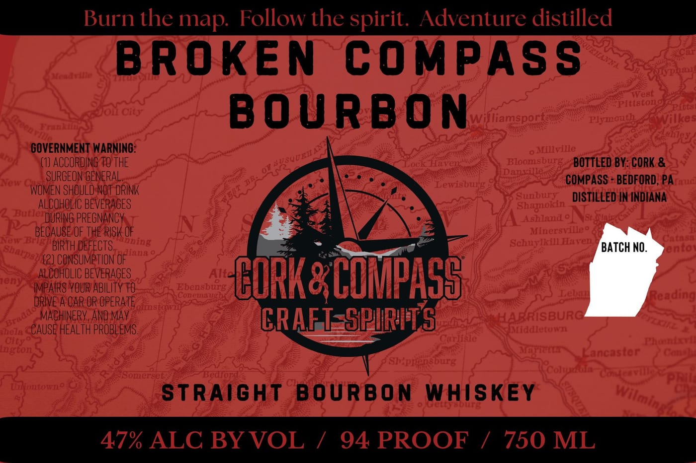 Cork & Compass label