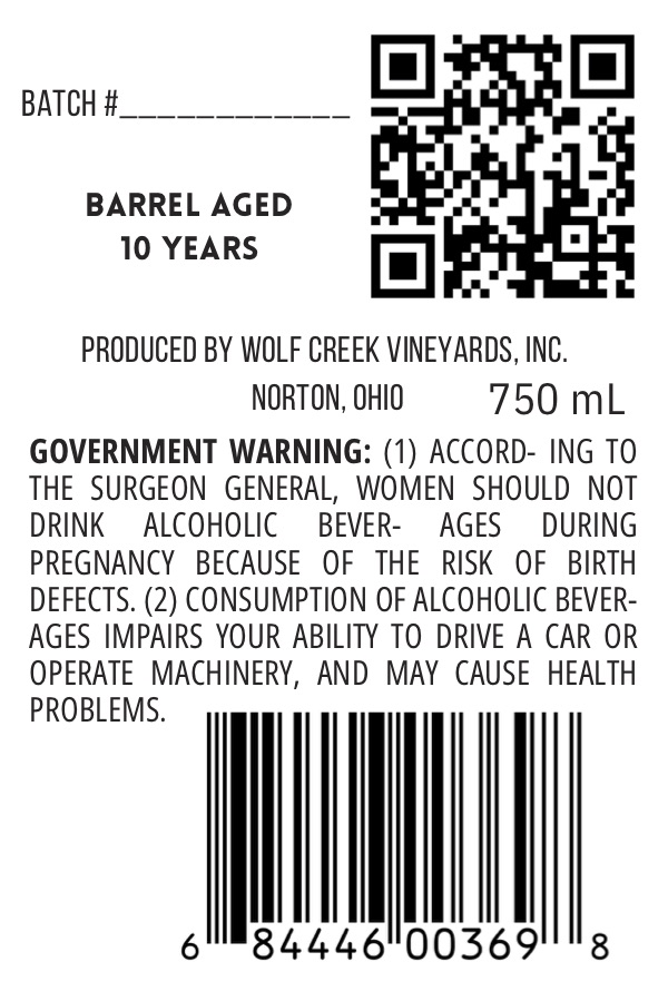The Distillery At Wolf Creek label image 2