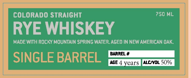 Woody Creek Distillers label