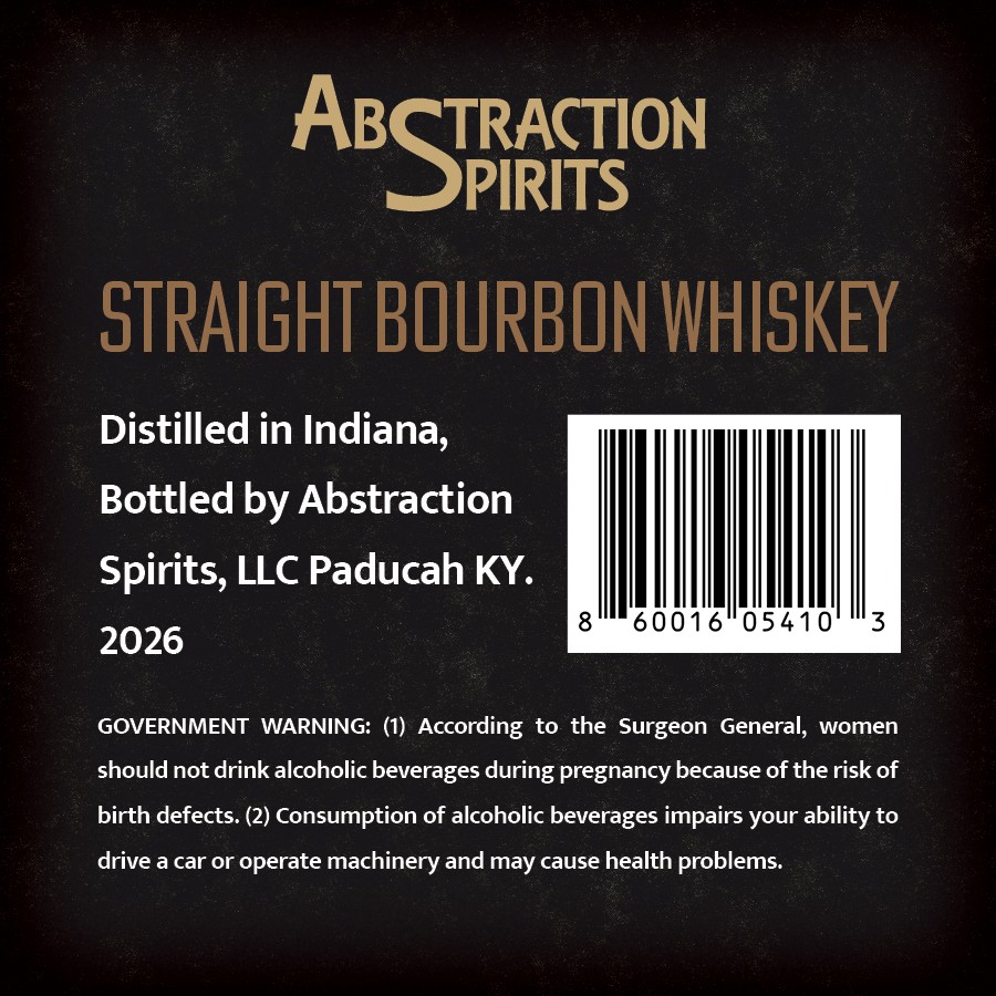 Abstraction Spirits Bourbon Revival label image 2