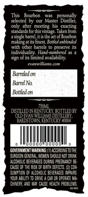 Evan Williams label image 2
