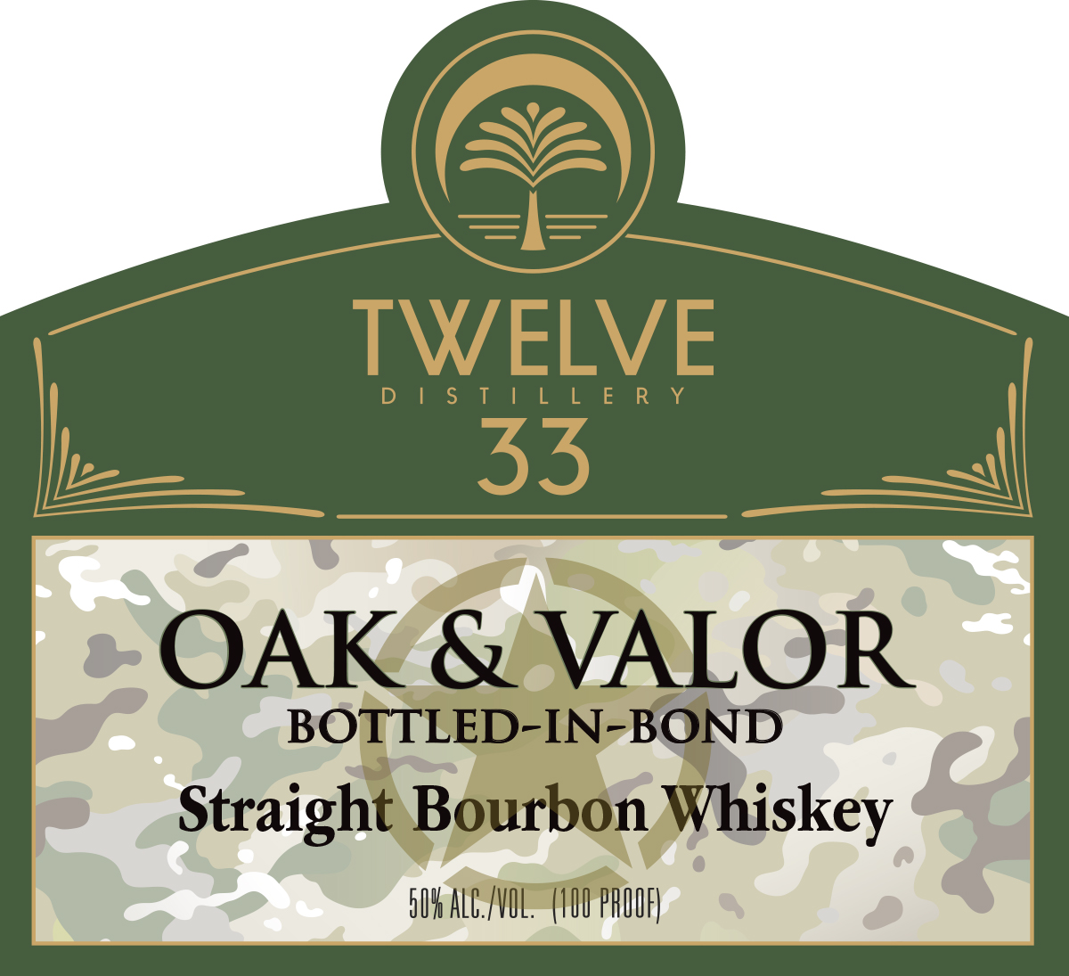Twelve 33 Distillery label