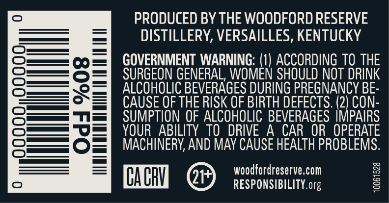 Woodford Reserve Kentucky Grown Rye label image 3