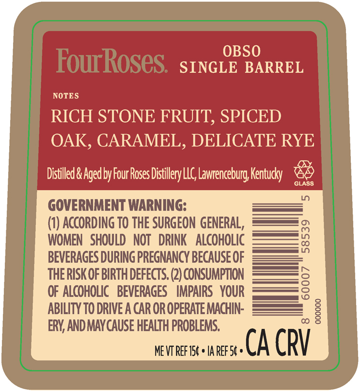 Four Roses Single Barrel label image 3