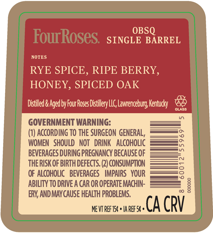 Four Roses Single Barrel label image 3