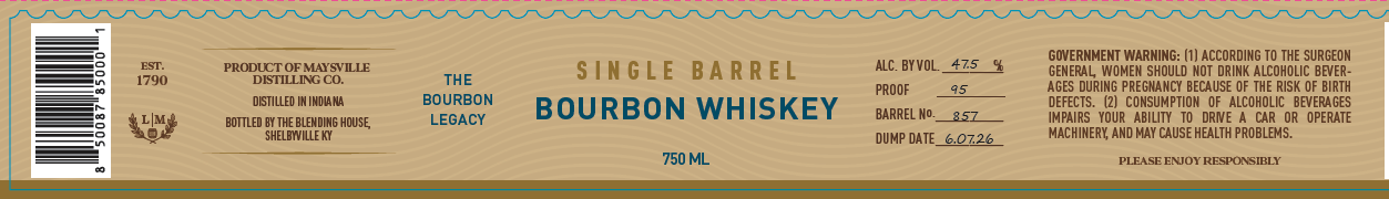 Jacob Spears Single Barrel label image 2