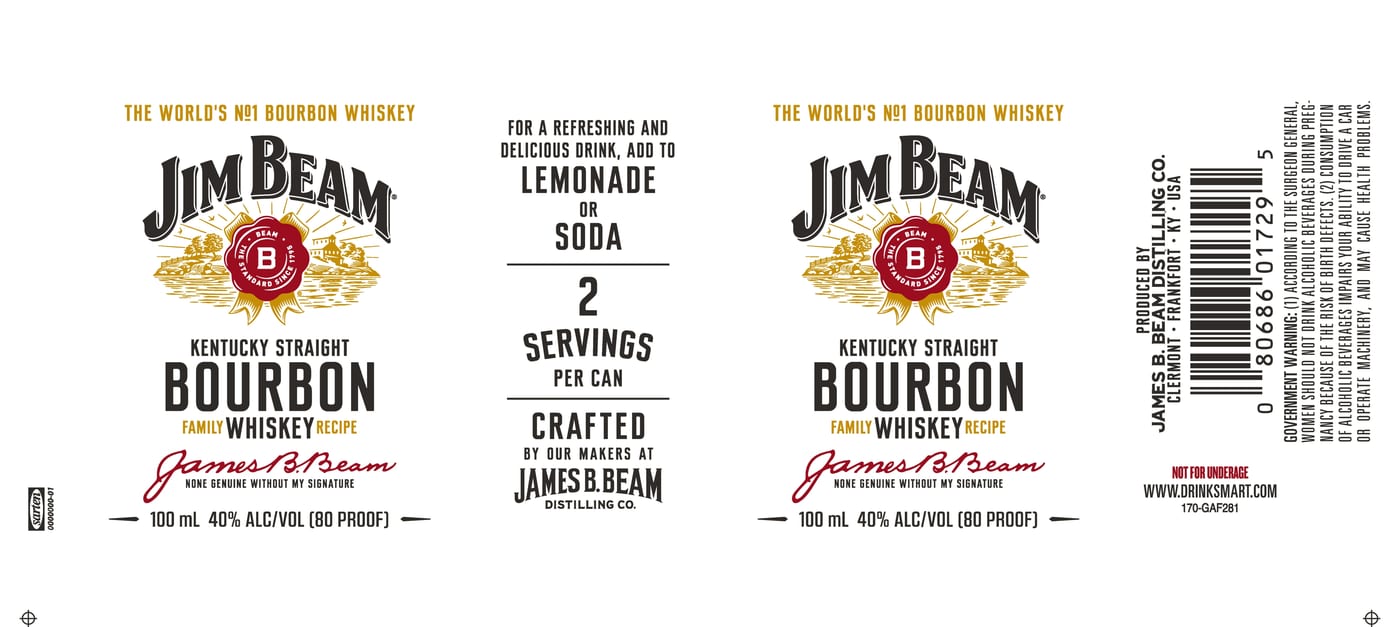 Jim Beam label