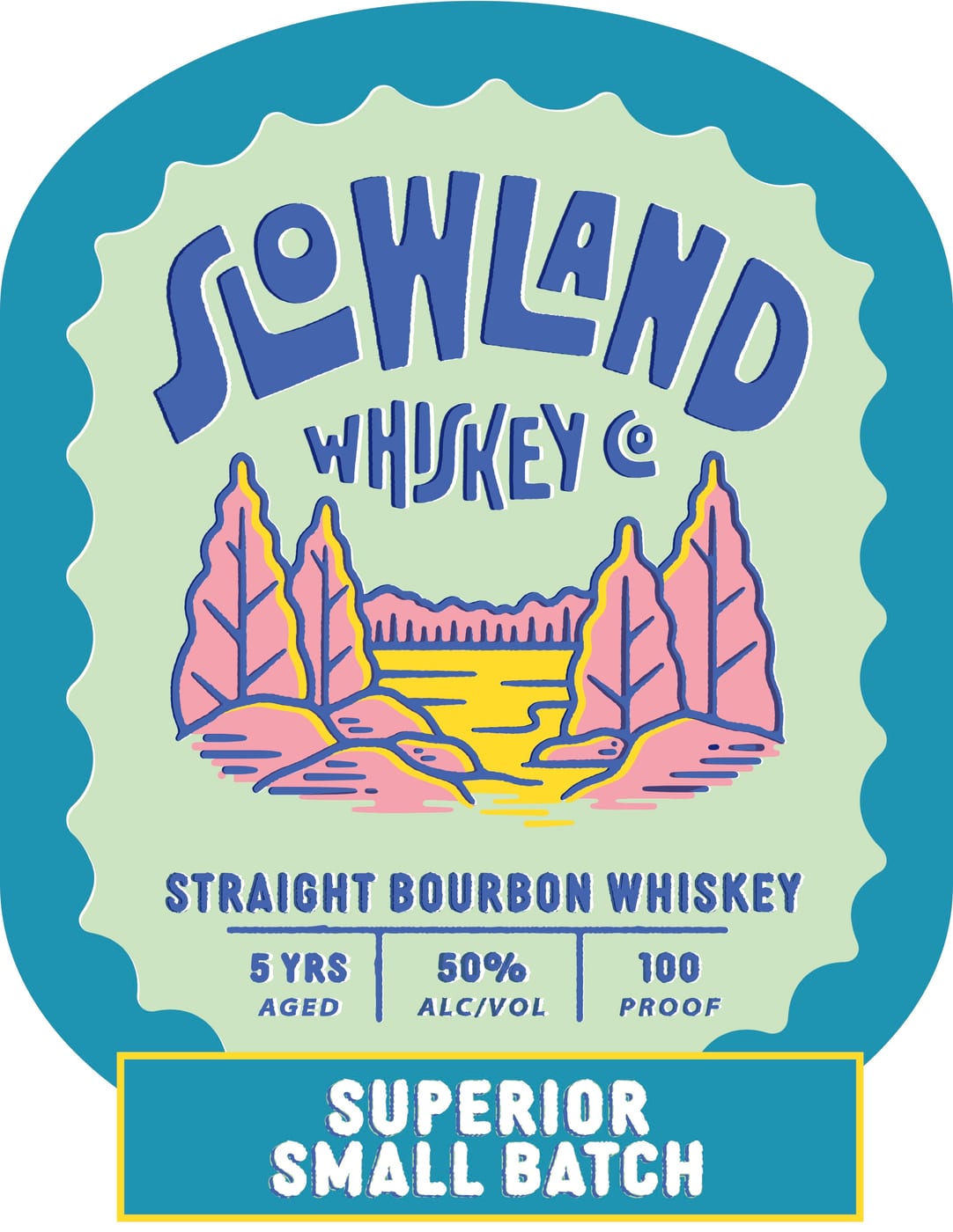Slowland Whiskey CO. label