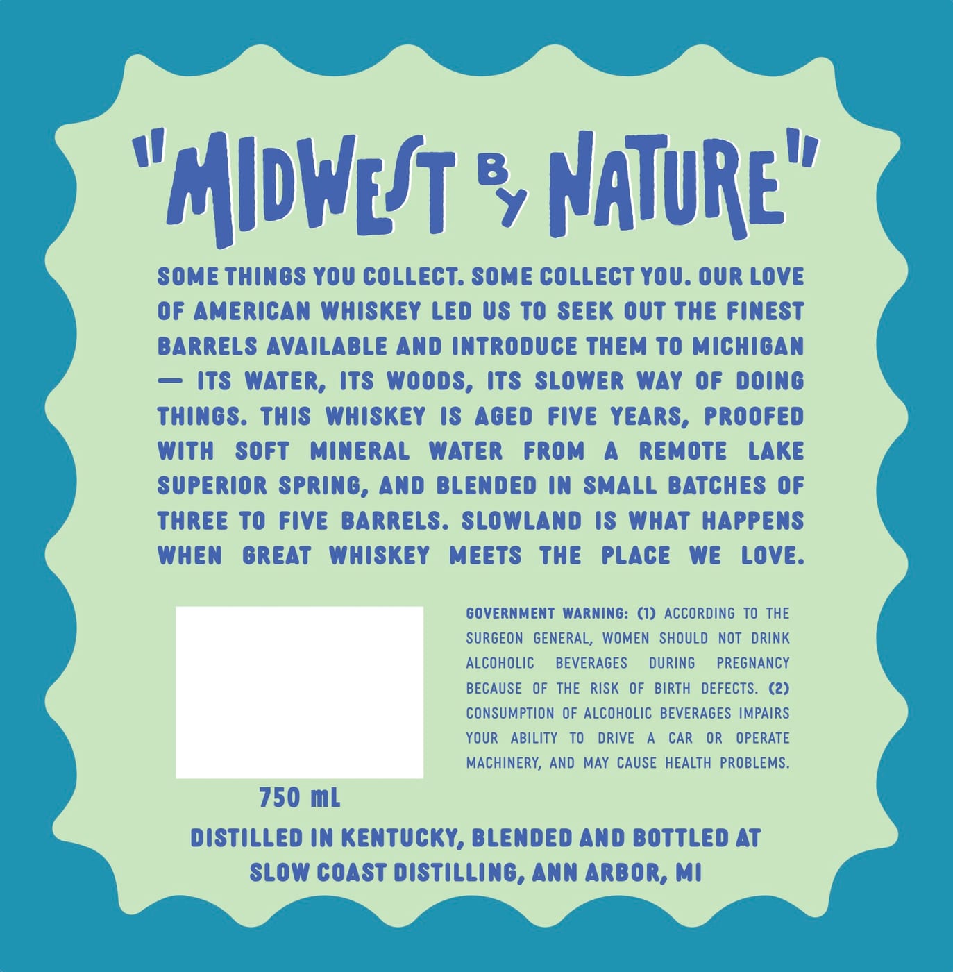 Slowland Whiskey CO. Superior Small Batch label image 2