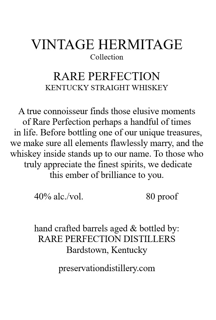Rare Perfection label
